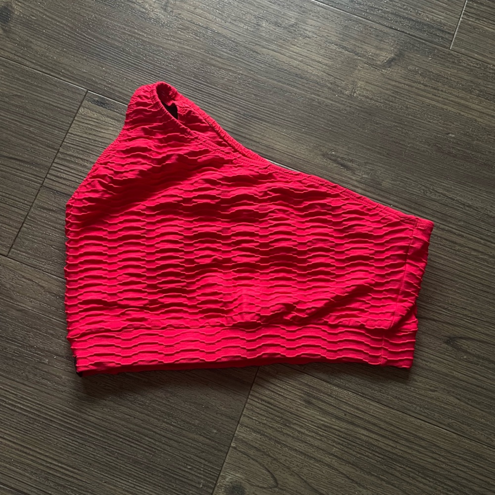 booty by brabants - red off the shoulder top
